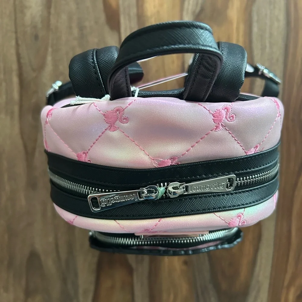 Loungefly Barbie Pink and Black Fashion Backpack-NWT - Picture 2 of 8